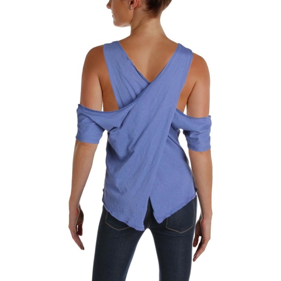 FREE‎ PEOPLE Taurus Cold Shoulder Tee - Picture 2 of 4